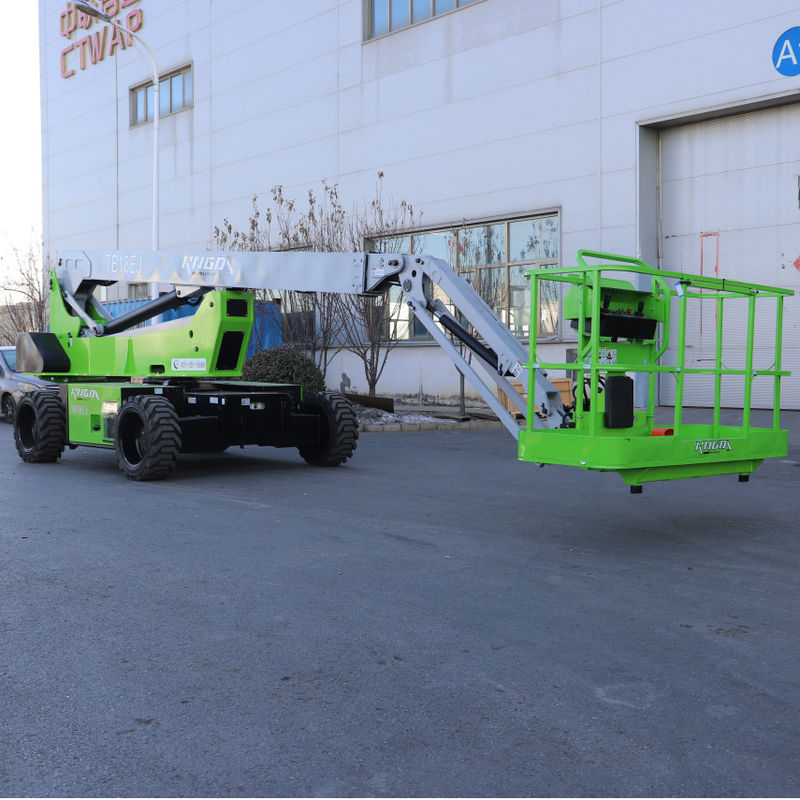 Lifting 480kg Diesel Telescopic Boom Lift Platform 32m 4WD