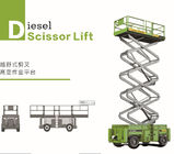 Động cơ Diesel 18m Công suất 700kg Thang kéo cắt tự hành để bảo trì ngoài trời nhà cung cấp
